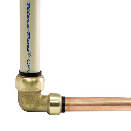Tectite By Apollo 3/4 in. x 1/2 in. Brass Push-to-Connect 90-Degree Reducer Elbow FSBE3412